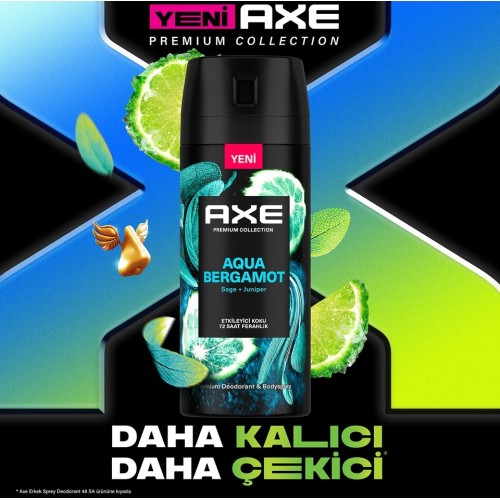 Axe Erkek Deodorant Spray Aqua Bergamot 150 ml